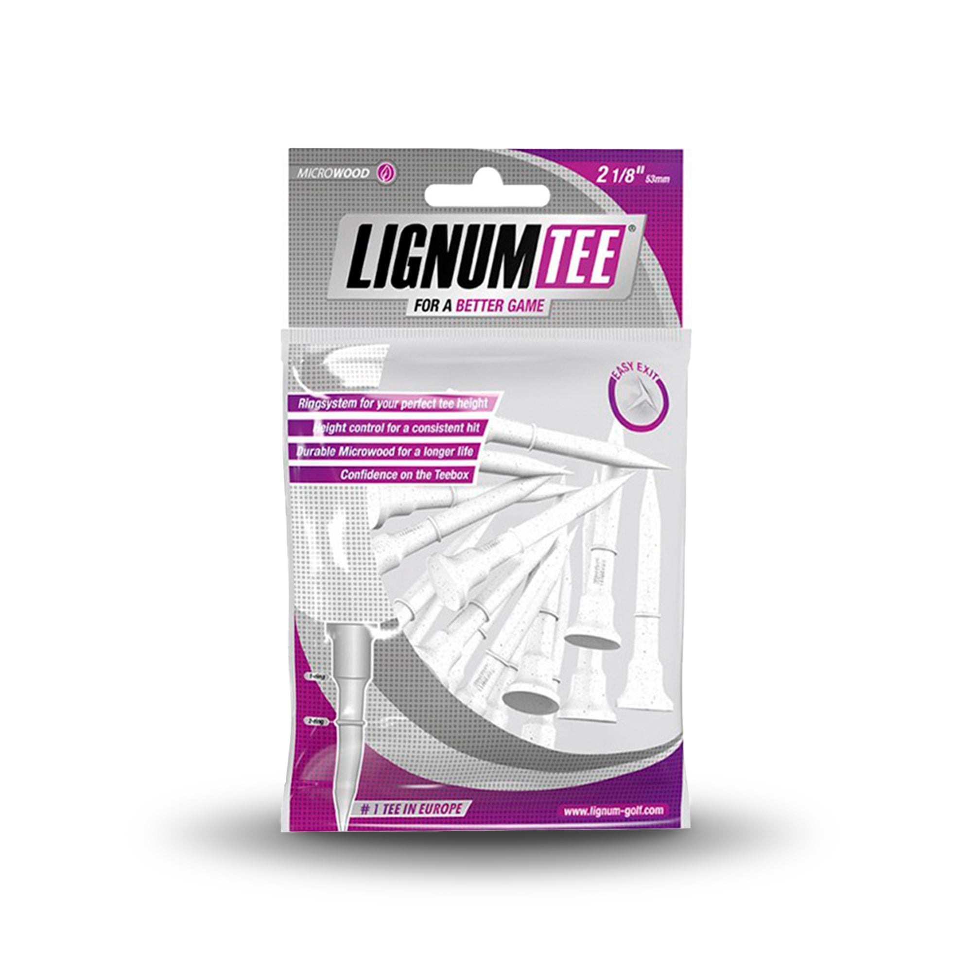 Lignum Tees 53 mm 16 - Pack - Downswing