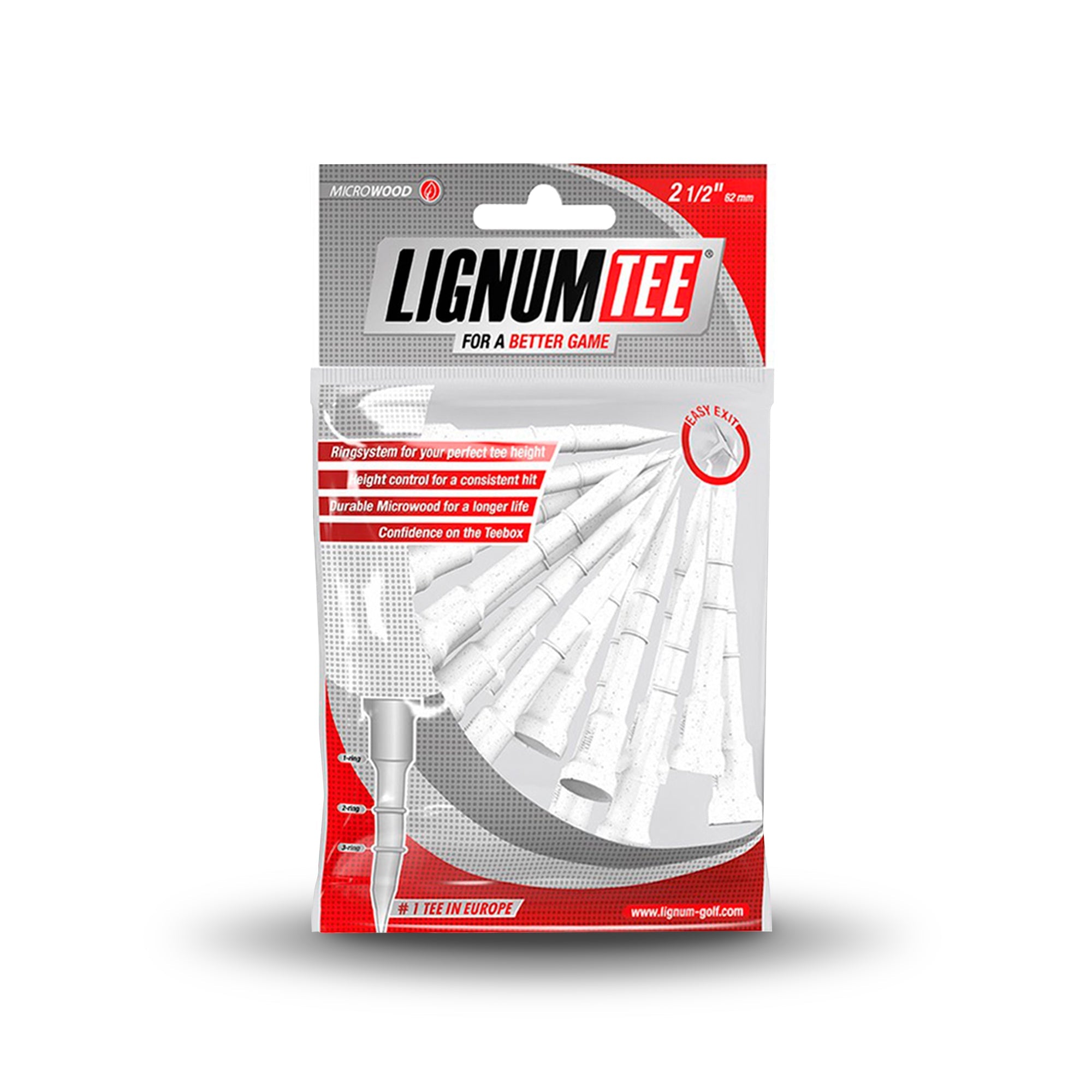 Lignum Tees 62 mm 16 - Pack - Downswing